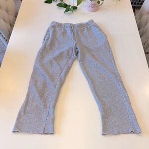 No Boundaries Light Gray Distressed Sweatpants